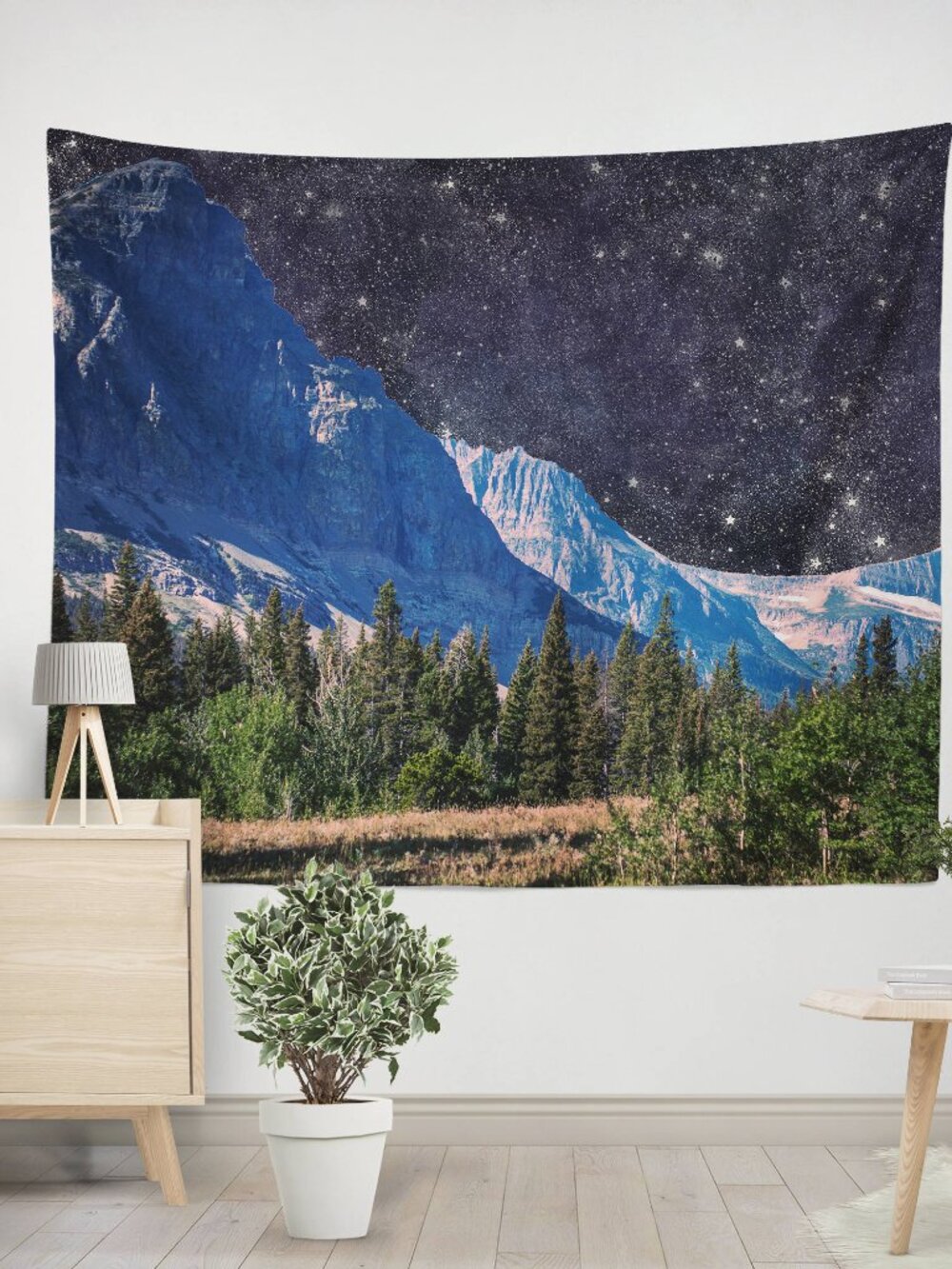 GIANT Surreal Space Wall Tapestry, Large Nature Lover Hippie style